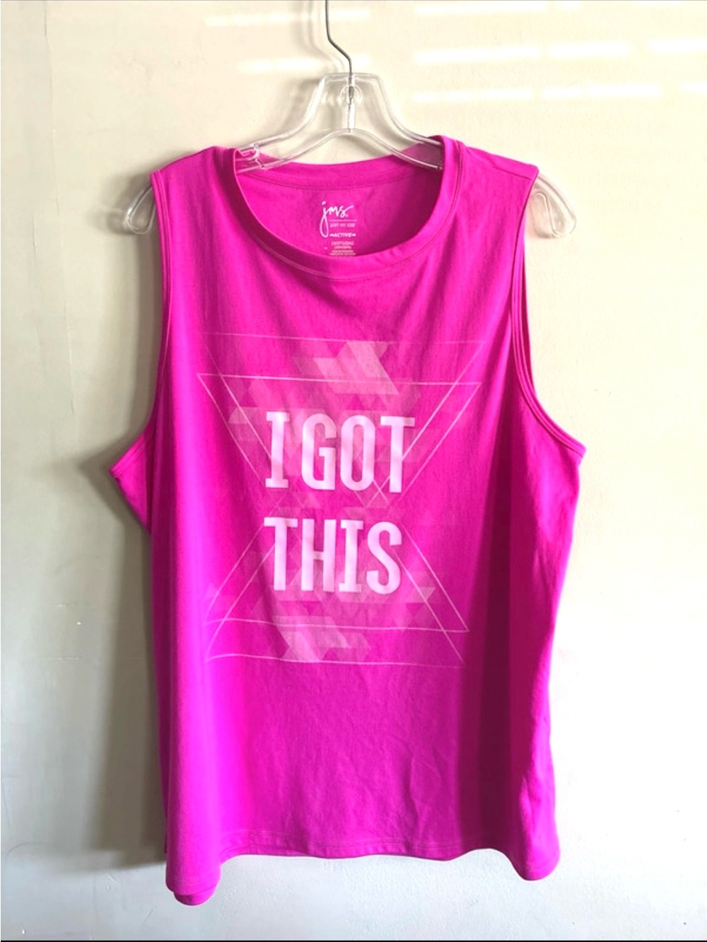 Just My Size Hot Pink 'I GOT THIS' Muscle Tank